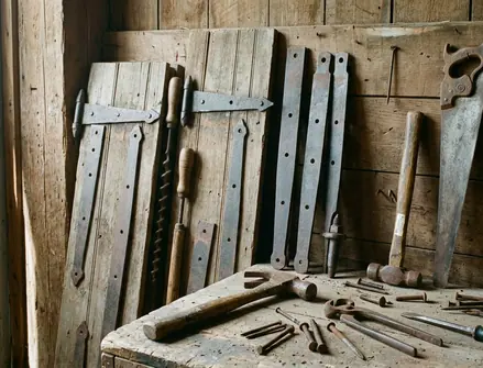 Image showing farm door