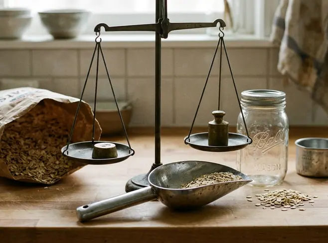 Image showing bulk oats tare